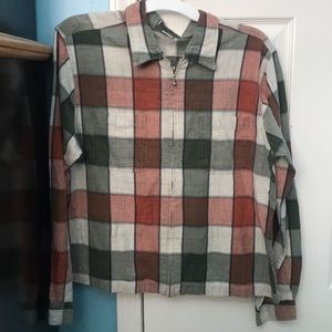 Zip up flannel
